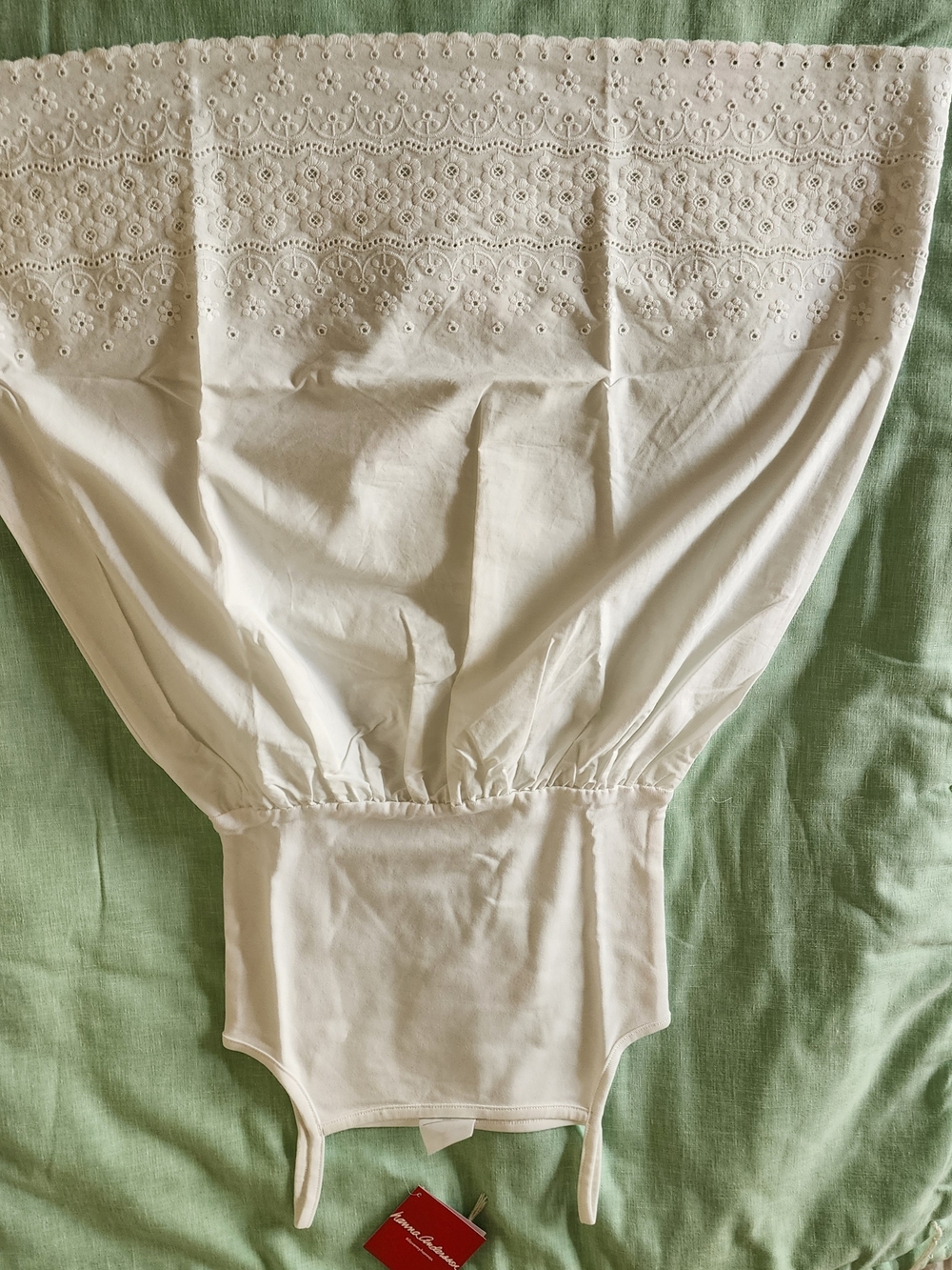 Hanna Andersson White Cotton Eyelet Dress New with Tag